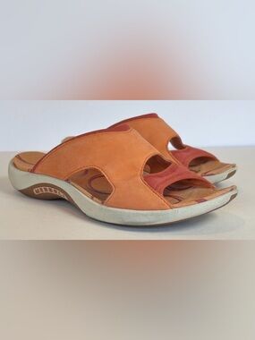 Merrell Palmetto Tangelo Orange Comfort Slide Sandals Women’s Size 8